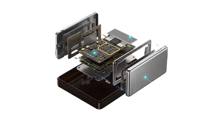 Aurel hardware exploded view